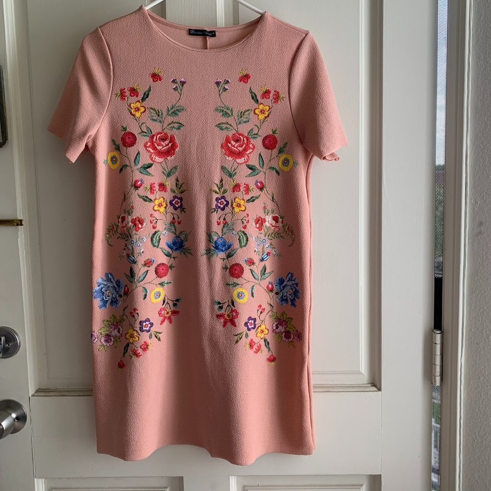 Zara - Midi Stretchy Floral Dress